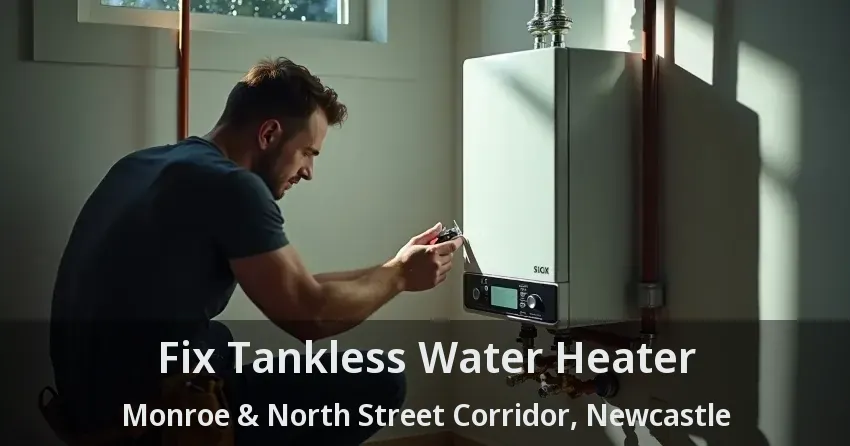 Fix Tankless Water Heater Monroe & North Street Corridor, Newcastle - ON Fix Tankless Water Heater Monroe & North Street Corridor, Newcastle - ON